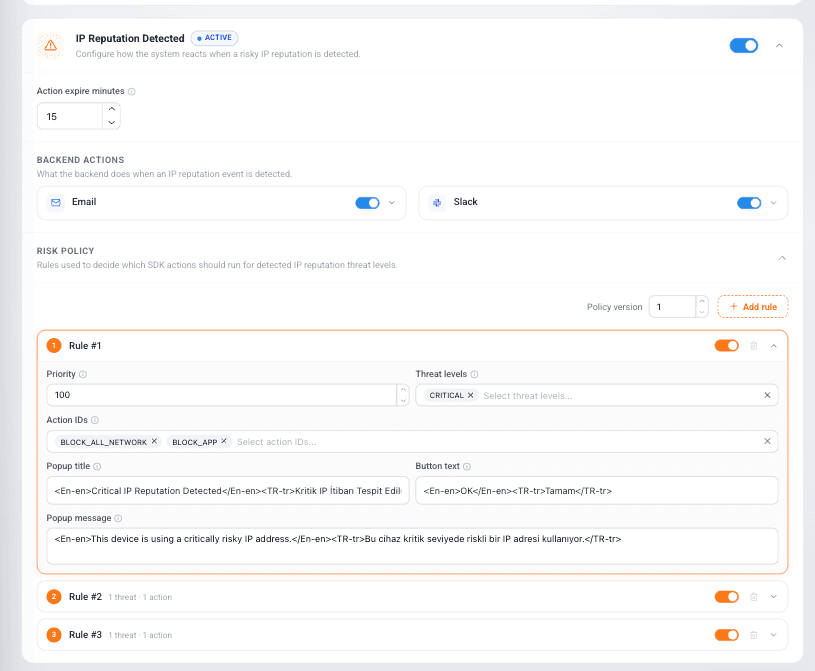 LogDrop Panel - IP Reputation Detected