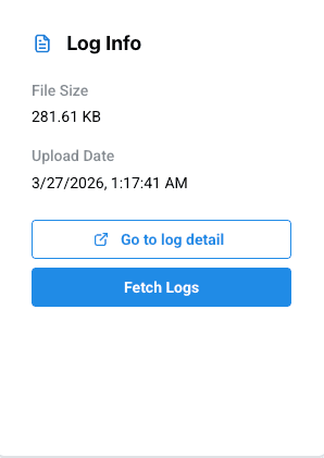 LogDrop Panel - Device Detail (Log Info)