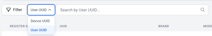 LogDrop Panel - Devices Search