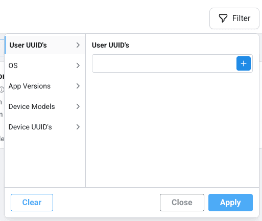 LogDrop Panel - Endpoint Detail Filters