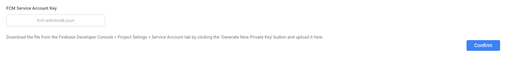 LogDrop Panel - FCM Service Account Upload
