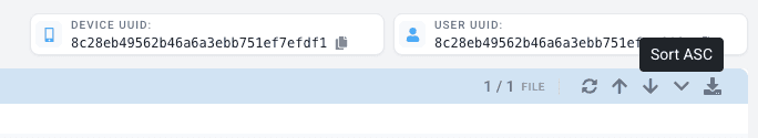 LogDrop Panel - Sorting Controls