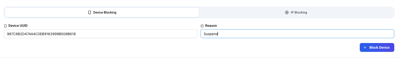 LogDrop Panel - Block Device UUID